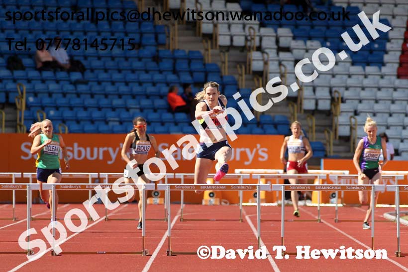 Womens 400 metres hurdles, Sainsbury's British Champs, Alexander Stadium, Birmingham. Photo: David T. Hewitson/Sprts for All Pics
